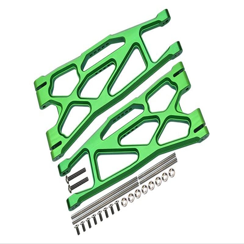 Aluminum 6061-T6 Front Or Rear Extended Lower Arms For Traxxas 1:5 X Maxx 8S With WideMAXX #7895 / XRT 8S Monster Truck Upgrades - Green
