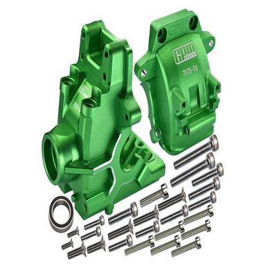 Aluminum 7075-T6 Front Or Rear Gear Box for Traxxas 1/8 4WD Sledge Monster Truck 95076-4 Upgrades - Green