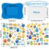 30 Packs Hanukkah Picture Frame Craft Kits for Kids Hanukkah DIY Craft Set with Menorah Dreidel Jewish Festival Stickers Home Classroom Indoor Game Activities view 3