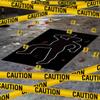 16 Pieces Halloween Crime Scene Decorations Kit Murder Mystery Dinner Party Game Supplies Includes Body Silhouette Crime Scene Tape Evidence Markers and Blody Sticker Home for Crime Scene Party Decor view 1