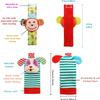Wrist Rattles Foot Finder Rattle Sock Baby Toy, Rattle Toy, Arm Hand Bracelet Rattle, Feet Leg Ankle Socks, Activity Rattle Present Gift for Newborn Infant Babies Boy Girl Bebe (5 pcs-I) view 2