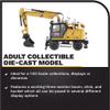 1:50 Caterpillar M318 Wheeled Excavator - High Line Series by Diecast Masters - 85956 - Moveable Boom with Adjustable Grapple view 3