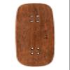 Teak Tuning Prolific Wooden Fingerboard Deck, 33.5mm x 96mm Boxy Shape - Two Tone - 6 Ply with Double Color Mid Plies - Includes Prolific Foam Tape view 4