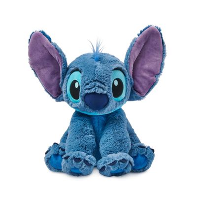 Disney Store Official Stitch Medium Soft Toy for Kids, Cuddly Character with Fuzzy Texture and Embroidered Details, Flexible Floppy Ears, Disney Plushy Suitable for All Ages.
