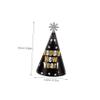 Amosfun 12Pcs Happy New Year Party Hats Paper Cone Hat New Years Eve Hats Years Eve Party Supplies Decorations for Kids and Adults view 2