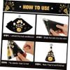 Amosfun 12Pcs Happy New Year Party Hats Paper Cone Hat New Years Eve Hats Years Eve Party Supplies Decorations for Kids and Adults view 3