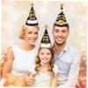 Amosfun 12Pcs Happy New Year Party Hats Paper Cone Hat New Years Eve Hats Years Eve Party Supplies Decorations for Kids and Adults view 4