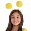 Pom Pom Headbopper - 9" x 4.25" (1 Count) - Fun & Festive Headwear for Events, Celebrations & Themed Parties, Yellow view 2