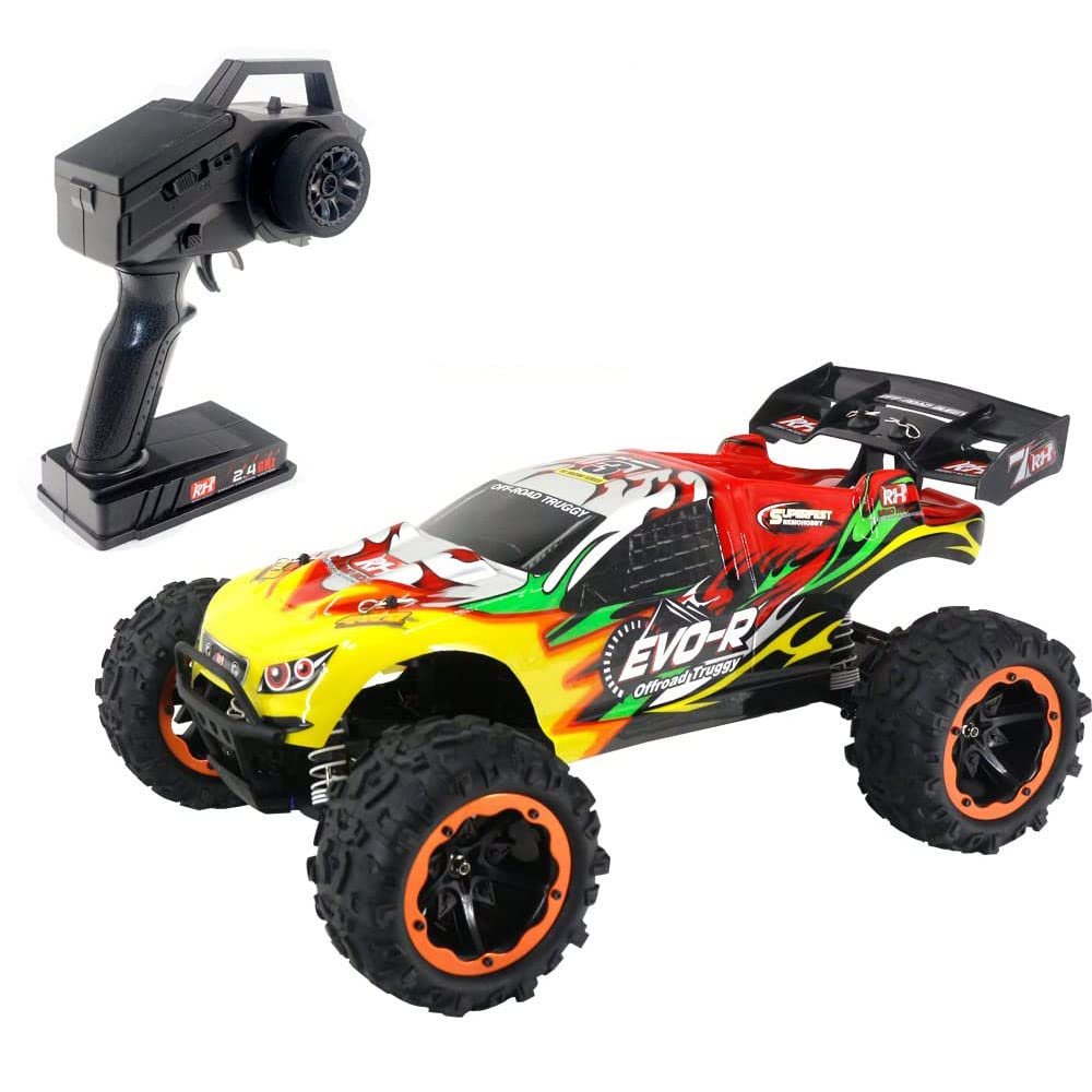 QIYHBVR Large Brushless High Speed RC Cars for Adults, 1:8 RC Trucks 50 KM/H, All Terrain Offroad Monster Truck Waterproof Hydraulic Shock Absorption RC Vehicle