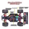 QIYHBVR Large Brushless High Speed RC Cars for Adults, 1:8 RC Trucks 50 KM/H, All Terrain Offroad Monster Truck Waterproof Hydraulic Shock Absorption RC Vehicle view 2