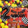 DEAPEICK 134pcs Race Car Balloon Birthday Party Supplies Decorations for Boys - Racing car Theme Party Supplies Happy Birthday Racecar Number Balloons Garland Kit Birthday Party (Arch, 2(TWO FAST)) view 2