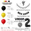 DEAPEICK 134pcs Race Car Balloon Birthday Party Supplies Decorations for Boys - Racing car Theme Party Supplies Happy Birthday Racecar Number Balloons Garland Kit Birthday Party (Arch, 2(TWO FAST)) view 3