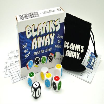 Blanks Away, Dice Rolling Strategy Game for Family Game Night