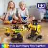LECPOP 5 in 1 Building Toys STEM Robotics Kit, 430 PCS Blocks RC Robot Erector Sets, APP & Remote Control Excavator Science Kits for Kids Age 6 7 8 9 10 11 12-14, DIY Educational Gift for Boys & Girls view 4