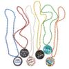YSPPF Colorful Happy Birthday Medallion Beads Necklaces Party Favors(12 Pcs) view 2