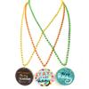 YSPPF Colorful Happy Birthday Medallion Beads Necklaces Party Favors(12 Pcs) view 3