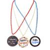 YSPPF Colorful Happy Birthday Medallion Beads Necklaces Party Favors(12 Pcs) view 4