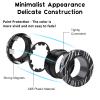 Cevioce 6 PCS Magnetic Rings Fidget Toys Set for Teens,ADHD Anxiety Magnetic Finger Spinner for Adults and Kids,Coolest Magnet Stress Relief Toy for 8 9 10 11 12+ Year Old Boys Girls view 2