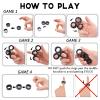 Cevioce 6 PCS Magnetic Rings Fidget Toys Set for Teens,ADHD Anxiety Magnetic Finger Spinner for Adults and Kids,Coolest Magnet Stress Relief Toy for 8 9 10 11 12+ Year Old Boys Girls view 4