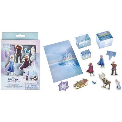 Disney Frozen Eraser Playset (6.5" x 5")- Perfect for Frozen Fans & Creative Kids - 1 Set