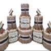 Smore Love Theme Diaper Cake 5 piece set - 3 Tier - Baby Shower Gift - Brown, Chocolate Black, White view 1