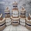 Smore Love Theme Diaper Cake 5 piece set - 3 Tier - Baby Shower Gift - Brown, Chocolate Black, White view 2