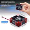 Surpass Hobby ESC Cooling Fan Heat Dissipation 28000RPM RC Cooling Fan Fitted Turbo ESC A3 for RC Car 1/8 1/10 (Red&Black) view 3