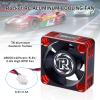 Surpass Hobby ESC Cooling Fan Heat Dissipation 28000RPM RC Cooling Fan Fitted Turbo ESC A3 for RC Car 1/8 1/10 (Red&Black) view 4