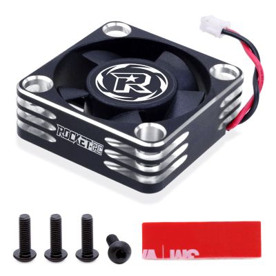 Surpass Hobby 30mm RC Cooling Fan Heat Dissipation 28000RPM ESC Cooling Fan for 1/8 1/10 1/12 RC Car Turbo Esc A3 (Silver Black)