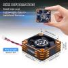 Surpass Hobby 30mm RC Fan Alluminum ESC Fan 28000RPM Brushless ESC Cooling Fan for RC Car 1/8 1/10 Turbo ESC A3(Orange Black) view 3