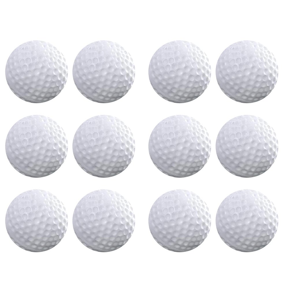 Ssccgym Golfer Golf Balls Practice White Balls Sport Toys Games Indoor Outdoor for Children Kids Golfer 12PCS