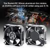 Surpass Hobby 35mm Cooling Fan 21000RPM 8.4V Aluminum RC Motor ESC Fan for 1/8 1/10 Scale RC Car 3650,3660,3670 Brushless Motor (Black+Silver) view 2