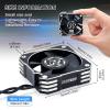 Surpass Hobby 35mm Cooling Fan 21000RPM 8.4V Aluminum RC Motor ESC Fan for 1/8 1/10 Scale RC Car 3650,3660,3670 Brushless Motor (Black+Silver) view 3