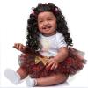 68CM Reborn Toddler Dolls 27 Inch Princess Girl Huge Baby Doll Handmade Happy Baby Doll Gift in Black Skin view 3