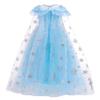 FMYFWY Girls Frozen Elsa Princess Fancy Dress Up Outfits Halloween Costume Christmas Birthday Party Tulle Gown w/Accessories Blue view 4