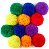 FLYIO 12-Pack Soft Fleece Balls Large 4-inch Dodgeball Playground Balls, Rainbow Pack Size for Dodge Ball, Handball, Camps and Schools Blue,Green,Orange,Purple,Red view 1