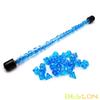 Bescon 28pcs Translucent Blue Mini Polyhedral Dice Set in Tube, for Dungeons and Dragons RPG Dice 4X7pcs,Mini Gem Blue Dice Set view 4