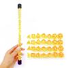 Bescon 28pcs Translucent Yellow Mini Polyhedral Dice Set in Tube, for Dungeons and Dragons RPG Dice 4X7pcs,Mini Gem Yellow Dice Set view 1