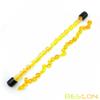 Bescon 28pcs Translucent Yellow Mini Polyhedral Dice Set in Tube, for Dungeons and Dragons RPG Dice 4X7pcs,Mini Gem Yellow Dice Set view 2