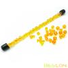Bescon 28pcs Translucent Yellow Mini Polyhedral Dice Set in Tube, for Dungeons and Dragons RPG Dice 4X7pcs,Mini Gem Yellow Dice Set view 3