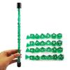 Bescon 28pcs Translucent Green Mini Polyhedral Dice Set in Tube, for Dungeons and Dragons RPG Dice 4X7pcs,Mini Gem Green Dice Set view 1