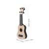 Kisangel 1pc Wooden Kids Ukulele Toy Toddler Guitar Classical Instrument Musical for Preschool Children ( Beige ) 25X9X2.7CM view 2