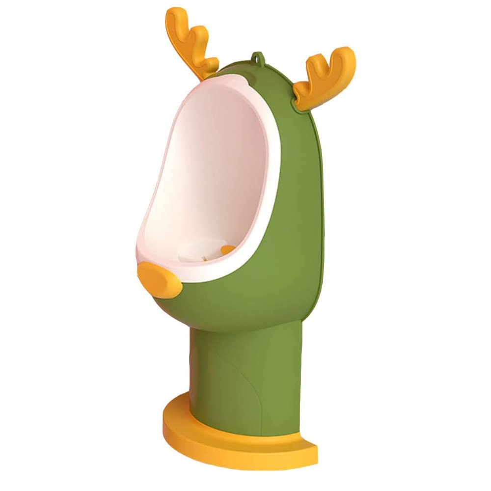 Ciieeo 1pc Boy Training Urinal for Boy Girl Green Wall-Mounted Urinal Pot Drain Material Splash Design for Easy Potty Training
