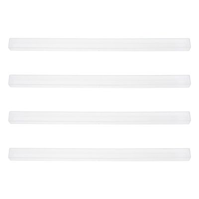 DOITOOL 4 Pcs Mini Mahjong Racks Transparent Plastic 24mm/22mm Mahjong Tile Racks Holder Domino Game Accessories for Clubs Travel