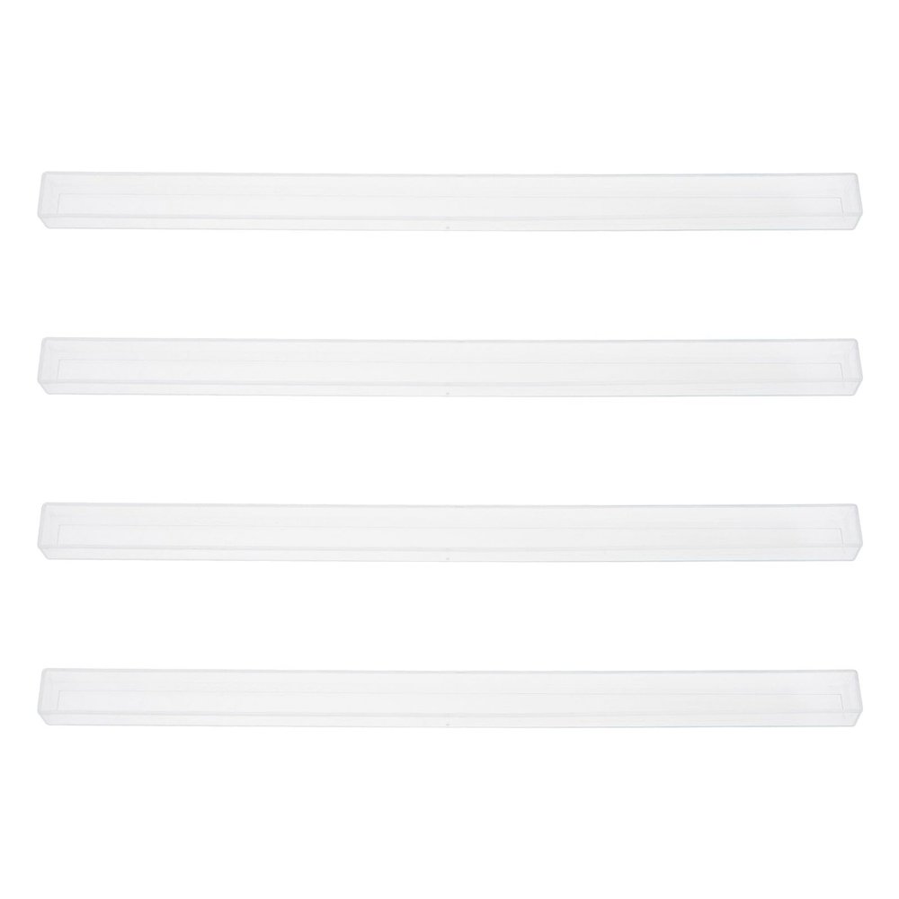 DOITOOL 4 Pcs Mini Mahjong Racks Transparent Plastic 24mm/22mm Mahjong Tile Racks Holder Domino Game Accessories for Clubs Travel
