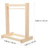 Kisangel 8.7 Inch Doll Clothes Hangers Accessories for and Doll Wardrobe Miniature Clothing Rack Organizer view 2