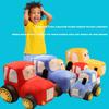 ELAINREN Cute Blue Tractor Stuffed Truck Toy Simulation Farm Tractor Plush Car Doll Gifts/22x30x20cm view 2