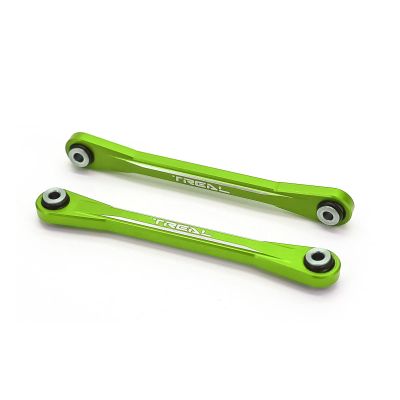 TREAL Aluminum 7075 Front Upper Links Set for 1/10 Losi Hammer Rey U4 (Green)