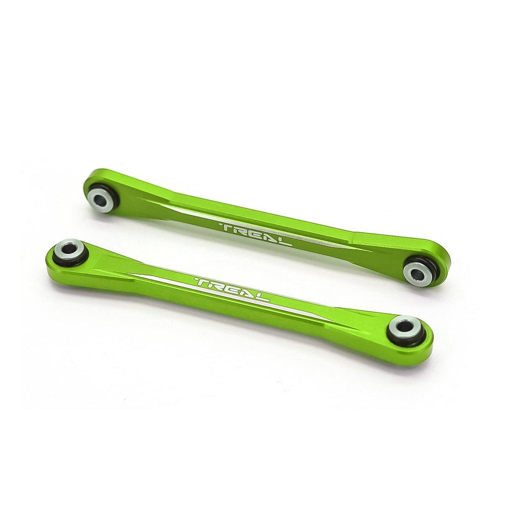 TREAL Aluminum 7075 Front Upper Links Set for 1/10 Losi Hammer Rey U4 (Green)