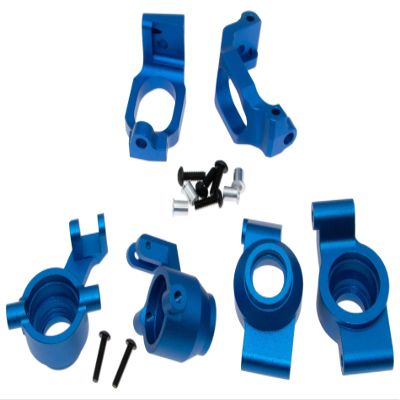 Upgrade Compatible with Traxxas 1/10 MAXX Maxx 89086-4 89076-4 Carriers & Caster Blocks & Steering Blocks 8932 8937 8952 Monster Truck Rc Car Parts Replacement(Blue)